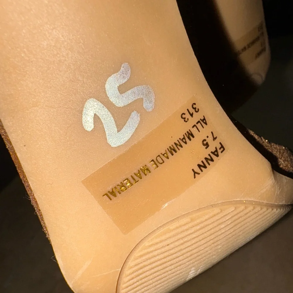 Steve Madden Glittering Gold Heels - Picture 3 of 3